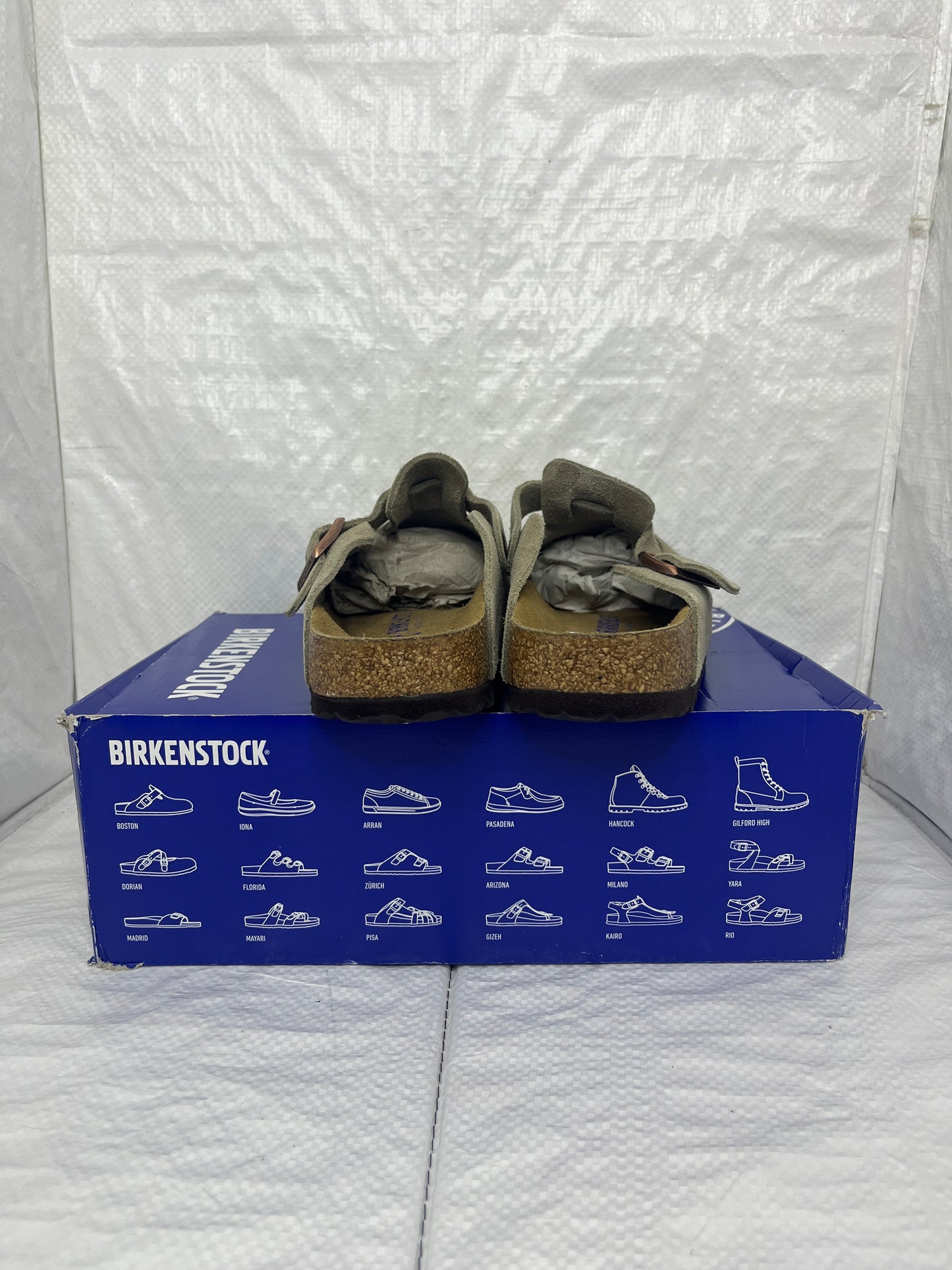 Birkenstock Boston ‘Taupe’ Narrow Toe
