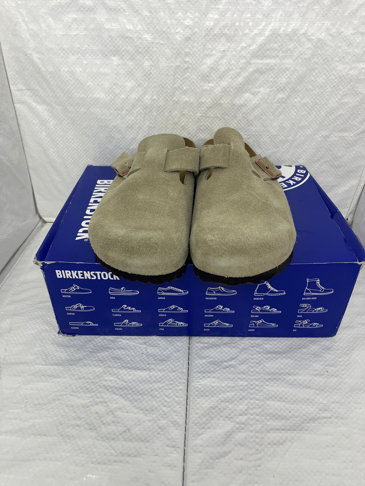 Birkenstock Boston ‘Taupe’ Narrow Toe